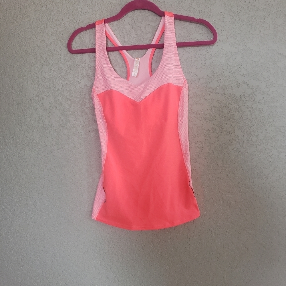 Lucy built in bra tank top